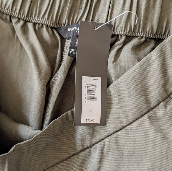 Banana Republic TENCEL Pull-on Joggers, Steel Green Global, Large - Picture 6 of 7